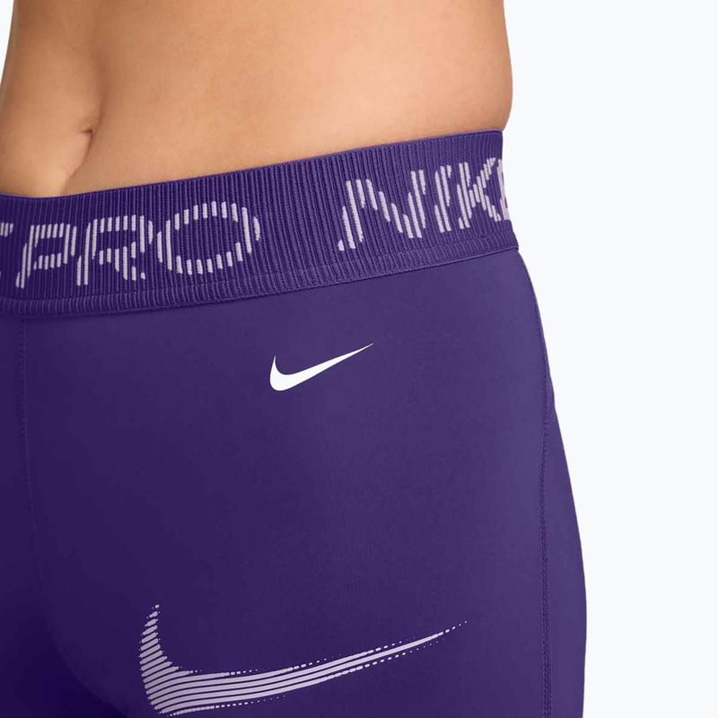 Dámské šortky Nike Pro Mid-Rise Biker 3" court purple/doll/white 5