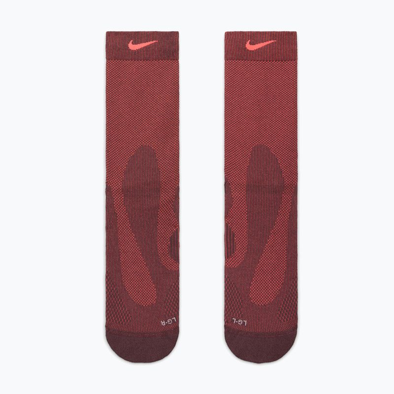 Ponožky Nike Running Lightweight Crew tattoo/hot lava/pure platinum/hot lava 2