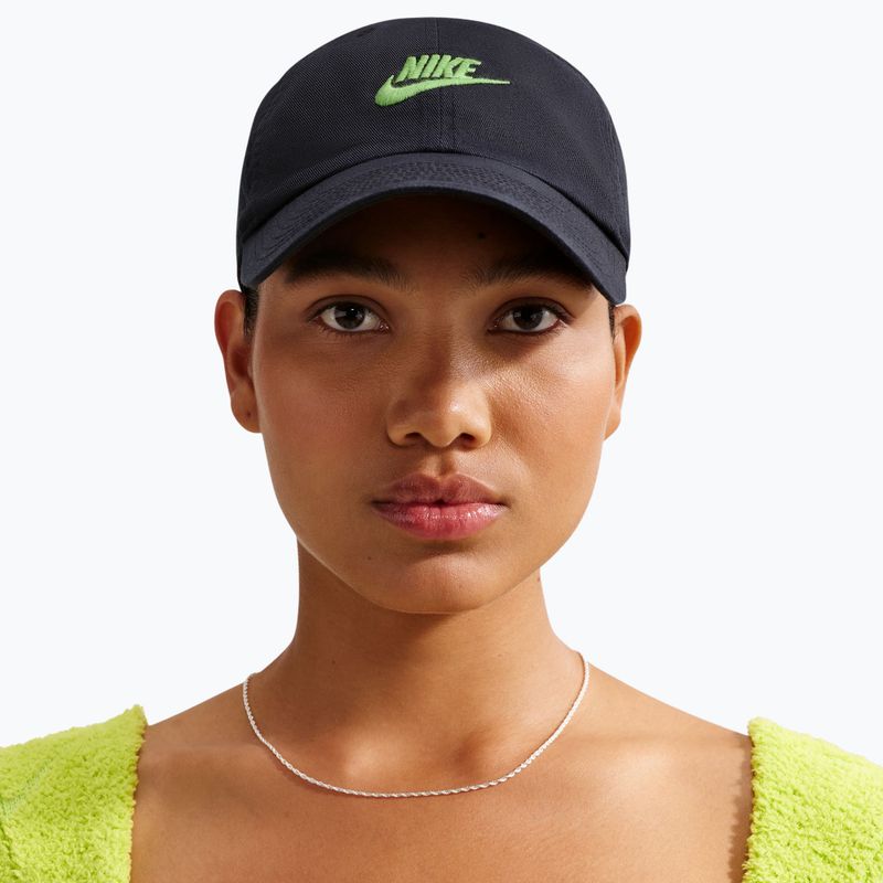 Kšiltovka Nike Club Unstructured Futura Wash black/mean green 5