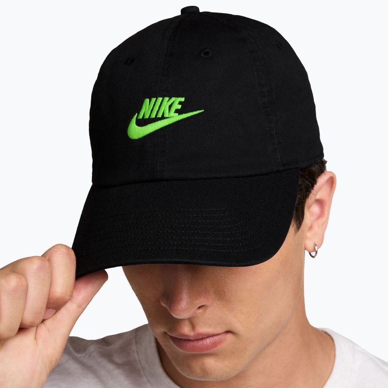 Kšiltovka Nike Club Unstructured Futura Wash black/mean green 8