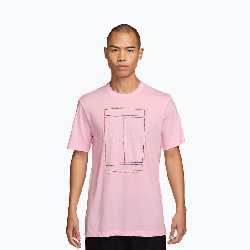 Pánské tričko Nike Court Heritage pink foam