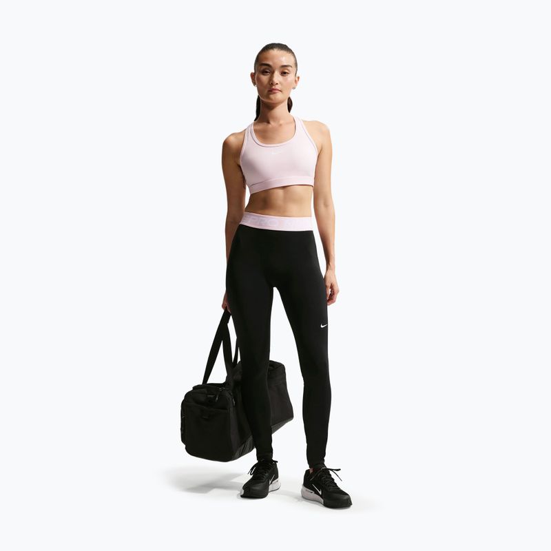 Dámské legíny Nike Pro Mid-Rise Full black/pink foam/white 2