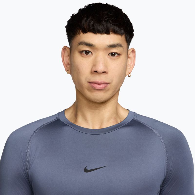 Pánské tréninkové tričko Longsleeve Nike Pro Dri-Fit Tight Fitness diffused blue/black 3