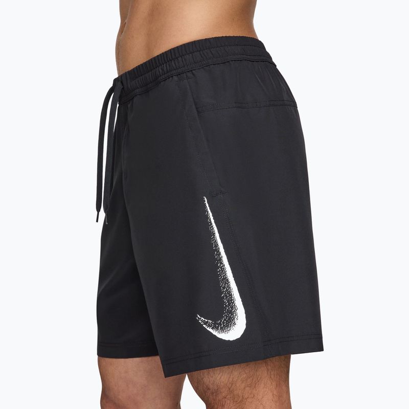 Pánské tréninkové šortky Nike Form Dri-Fit GFX 7" black/white 3