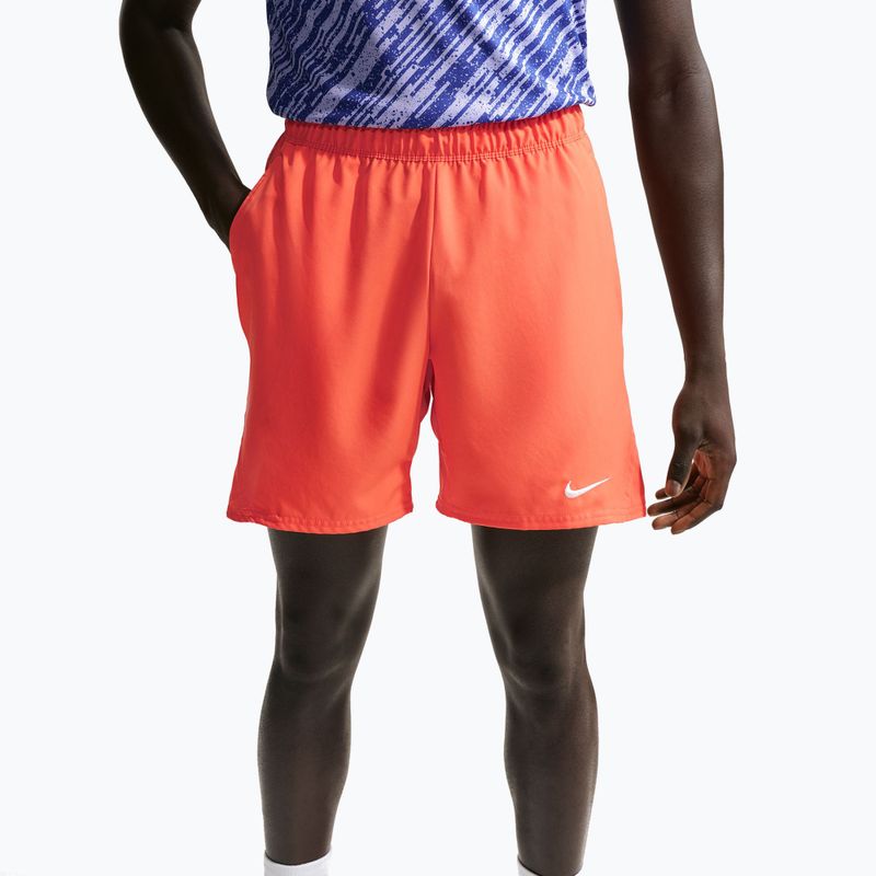 Pánské tenisové šortky Nike Court Dri-Fit Victory 7" turf orange/white 2