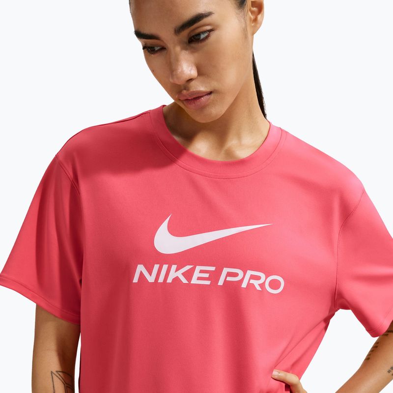 Dámské tréninkové tričko Nike Pro Dri-Fit Loose sea coral/white 4