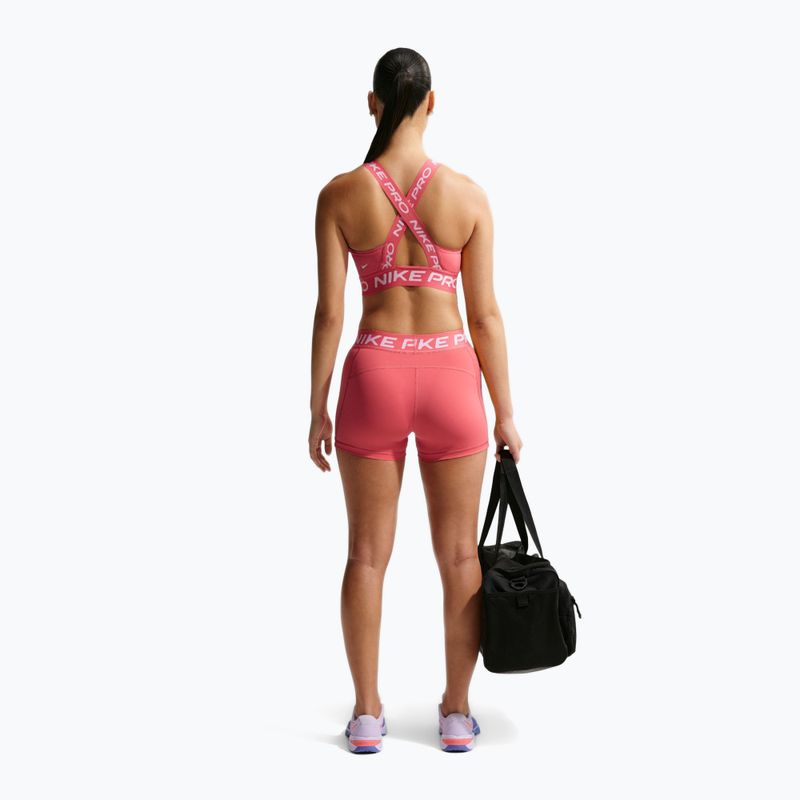 Dámské šortky Nike Pro Mid-Rise Biker 3" sea coral/white 3