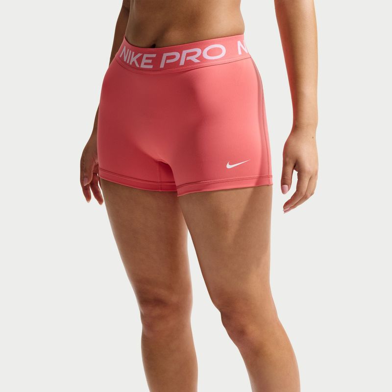 Dámské šortky Nike Pro Mid-Rise Biker 3" sea coral/white 5