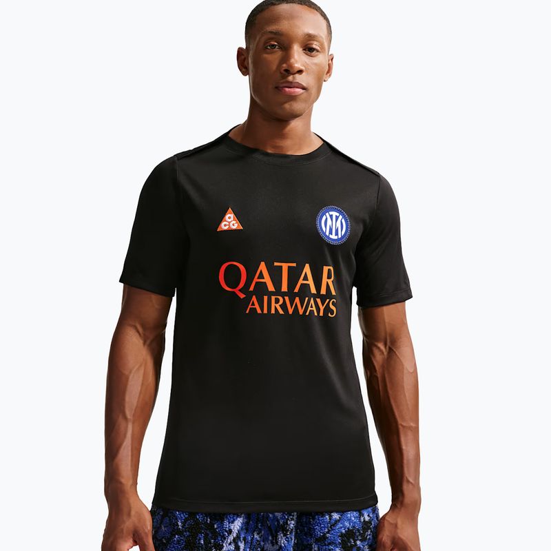 Pánský fotbalový dres Nike Inter Milan Academy Pro SE black/safety orange