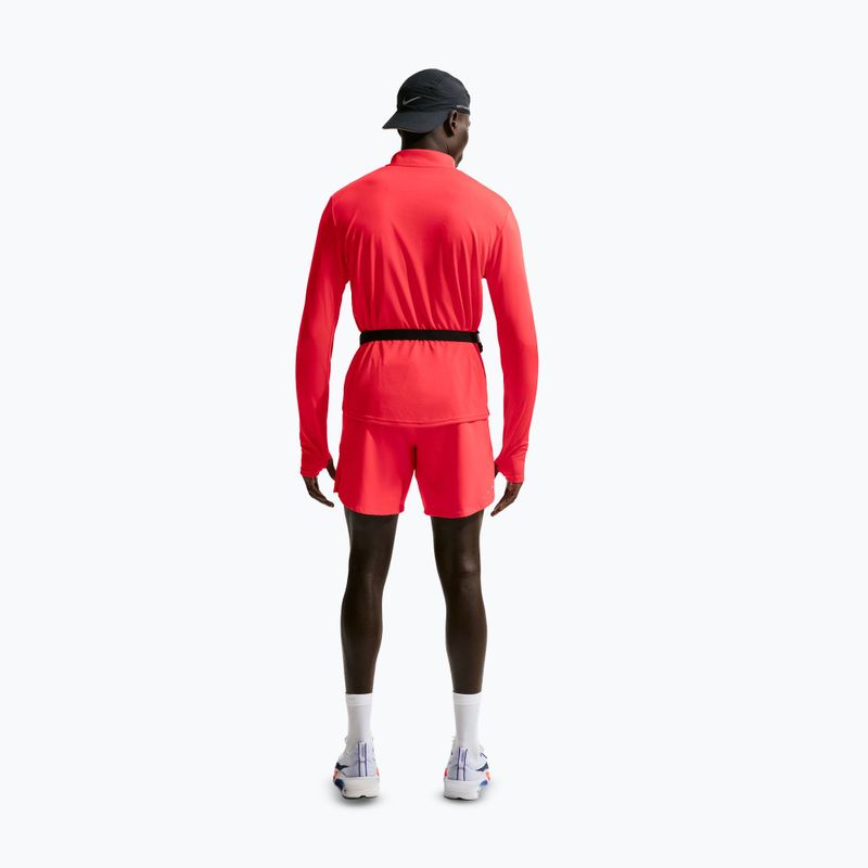 Pánská běžecká mikina Nike Pacer Dri-Fit 1/2 Zip light crimson 3