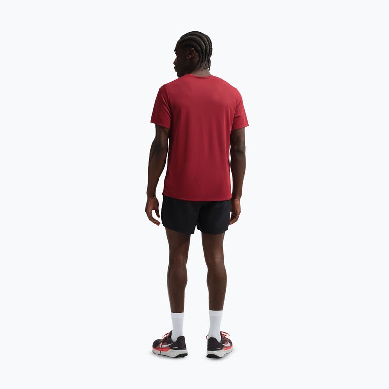 Pánské běžecké tričko Nike Miler Dri-Fit UV team crimson/light crimson 3