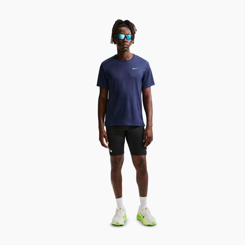 Pánské běžecké tričko Nike Miler Dri-Fit UV midnight navy 2