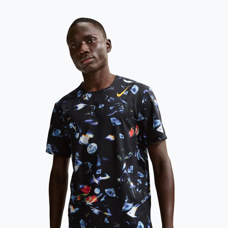 Pánské běžecké tričko Nike AeroSwift Dri-Fit ADV black/laser orange