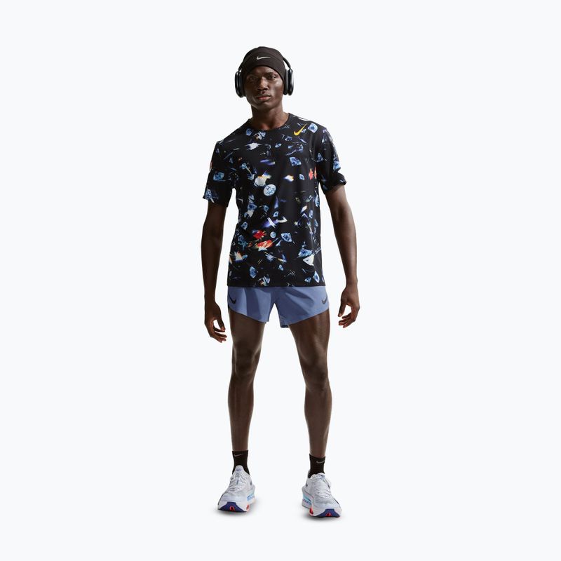 Pánské běžecké tričko Nike AeroSwift Dri-Fit ADV black/laser orange 2