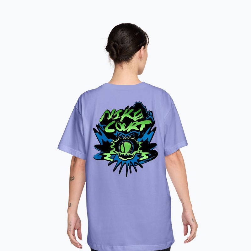 Dámské tenisové tričko Nike Slam Dri-Fit light thistle 2