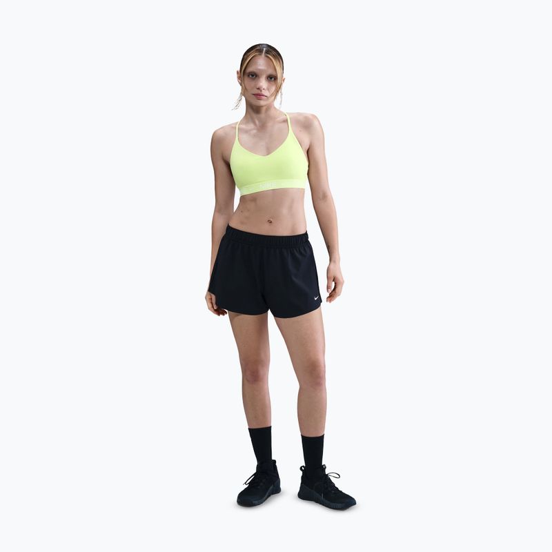 Sportovní podprsenka Nike Dri-Fit Indy Light Support light lemon twist/white pearl 3