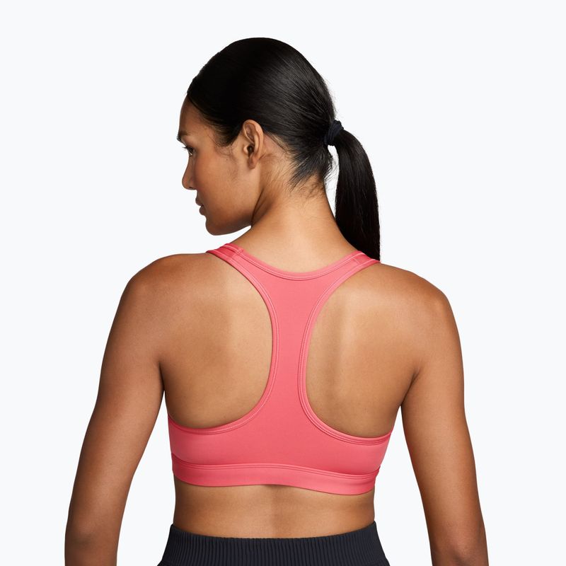 Sportovní podprsenka Nike Swoosh Medium Support sea coral/white 2