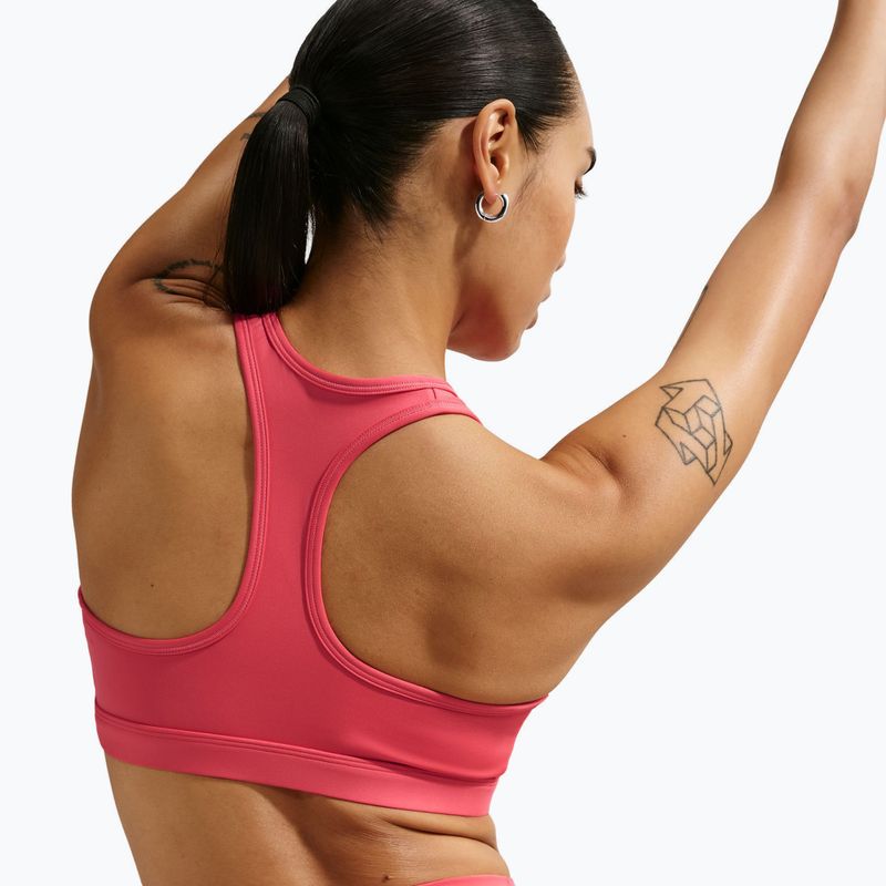 Sportovní podprsenka Nike Swoosh Medium Support sea coral/white 5
