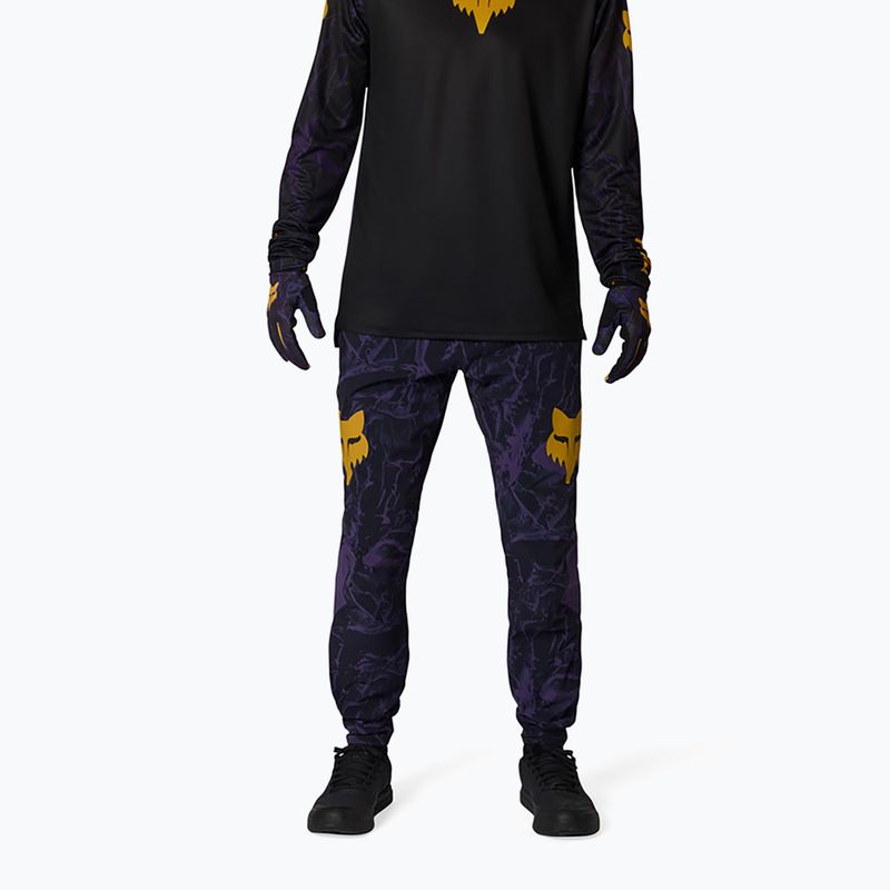 Pánské cyklistické kalhoty Fox Racing Ranger Image Print plum