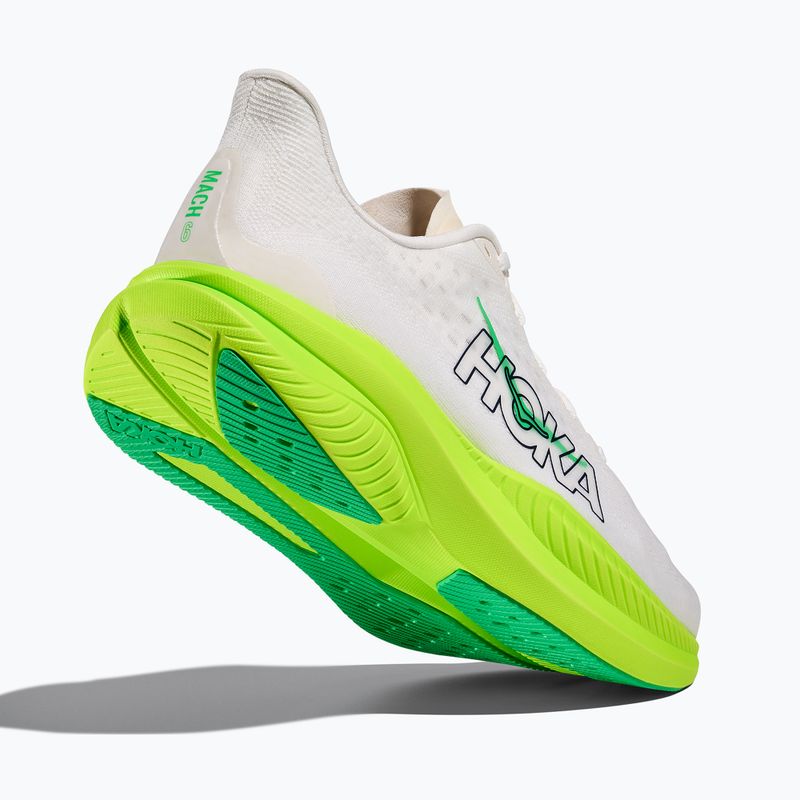 Pánské běžecké boty HOKA Mach 6 white/neon lime 12