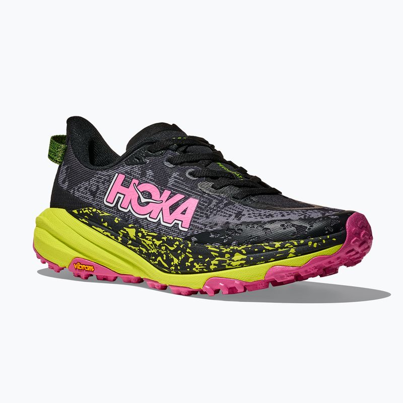 Dámské běžecké boty HOKA Speedgoat 6 black/neon rose 8