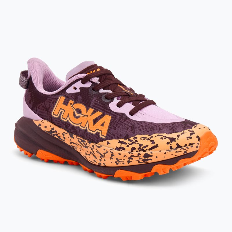 Dětské běžecké boty HOKA Speedgoat 6 flower nectar/neon tangerine