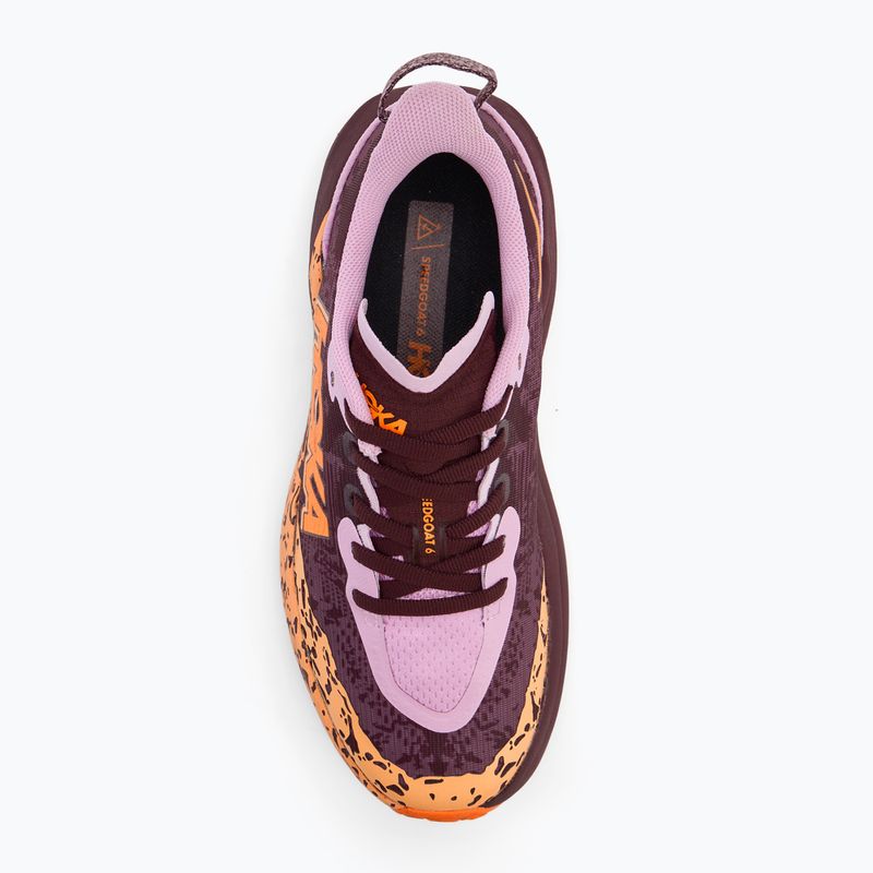 Dětské běžecké boty HOKA Speedgoat 6 flower nectar/neon tangerine 5