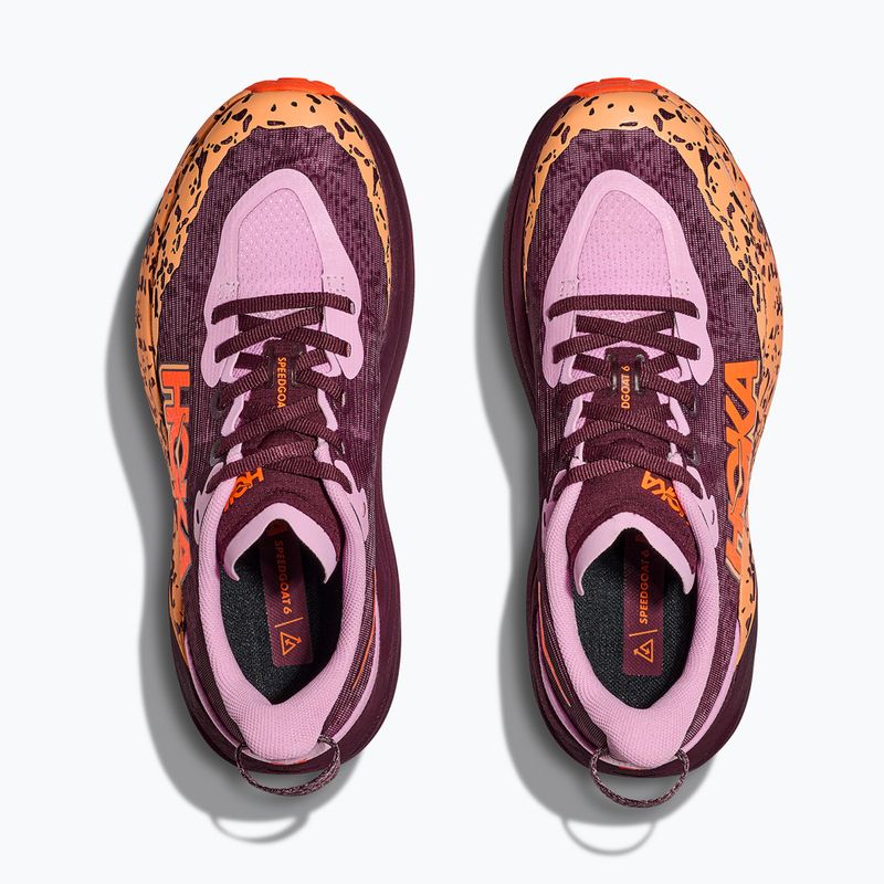 Dětské běžecké boty HOKA Speedgoat 6 flower nectar/neon tangerine 15