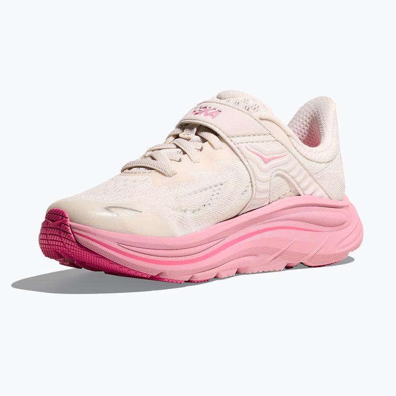 Dětské běžecké boty HOKA Clifton 10 rose cream/dried rose 11