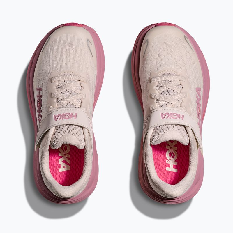 Dětské běžecké boty HOKA Clifton 10 rose cream/dried rose 15
