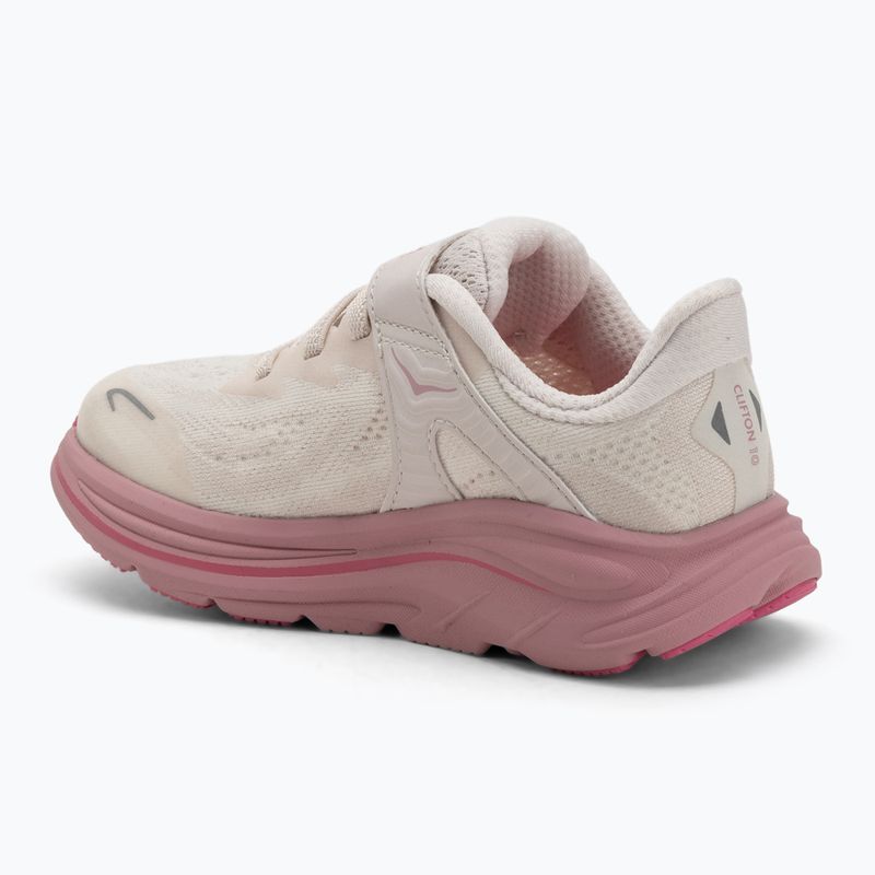 Dětské běžecké boty HOKA Clifton 10 rose cream/dried rose 3
