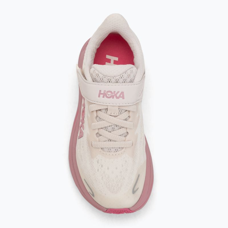 Dětské běžecké boty HOKA Clifton 10 rose cream/dried rose 5