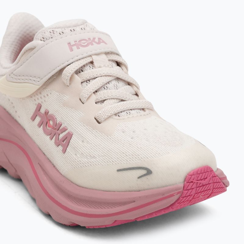 Dětské běžecké boty HOKA Clifton 10 rose cream/dried rose 7