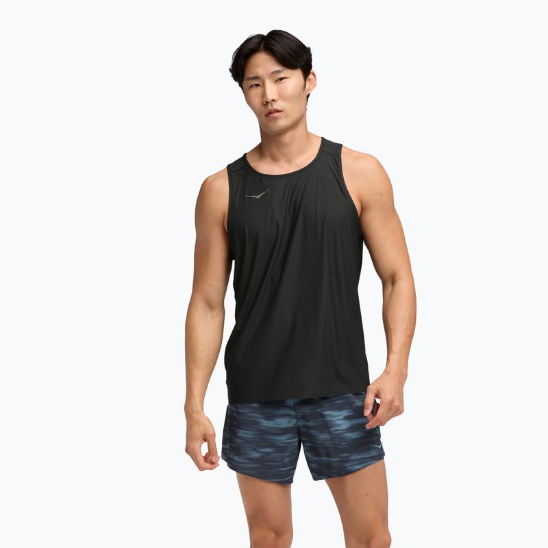 Pánské běžecké tričko HOKA Airolite Tank 2.0 black