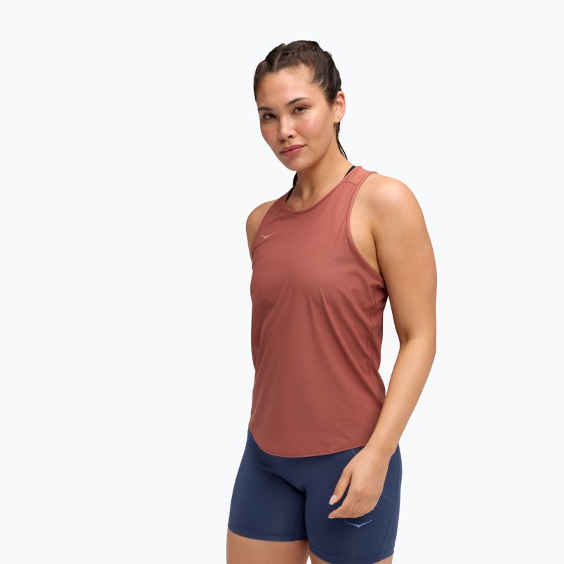 Dámské běžecké tričko HOKA Airolite Tank 2.0 red 4
