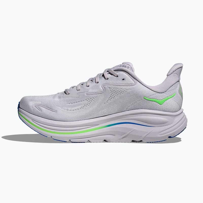 Pánské běžecké boty HOKA Clifton 10 ash grey/neon green 4
