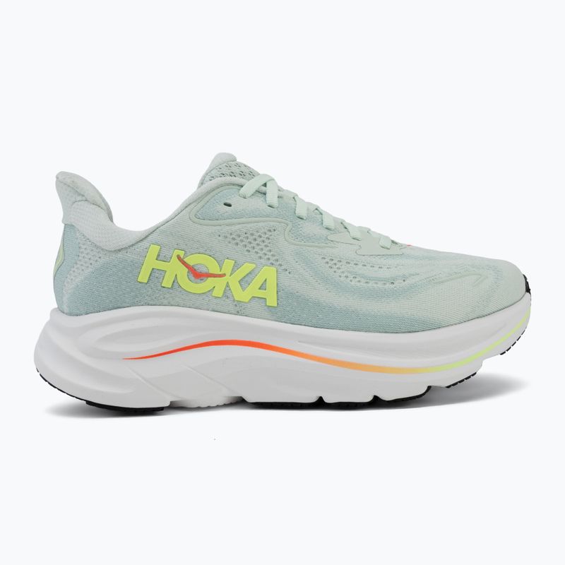Dámské běžecké boty HOKA Clifton 10 sea glass/neon flame 2