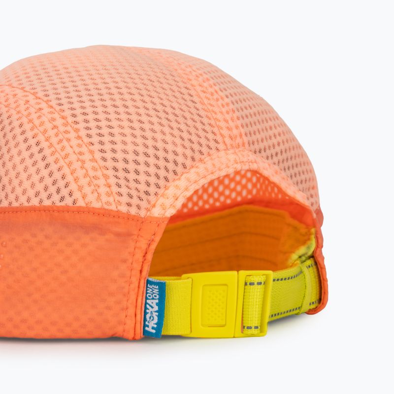 Kšiltovka HOKA Trail Race neon cantaloupe 4