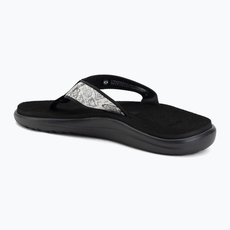 Dámské žabky Teva Voya enchanted forest black/white 3