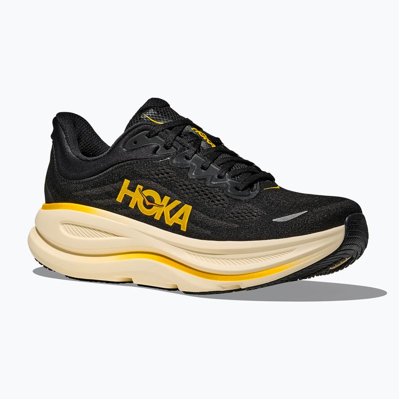 Pánské běžecké boty Hoka Bondi 9 carbon black/yellow gold 8