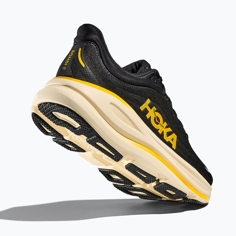 Pánské běžecké boty Hoka Bondi 9 carbon black/yellow gold 12