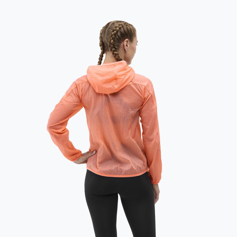 Dámská běžecká bunda HOKA Skyflow neon cantaloupe 3