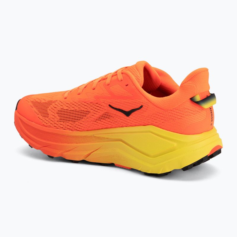 Pánské běžecké boty HOKA Challenger 8 Wide neon tangerine/hoka citrus 3