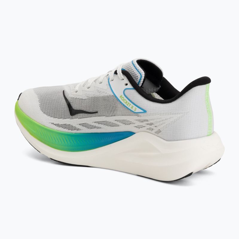 Běžecké boty HOKA Rocket X 3 frost/electric lime 3
