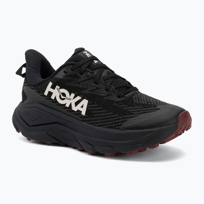 Dámské běžecké boty HOKA Challenger 8 GTX black/varsity burgundy