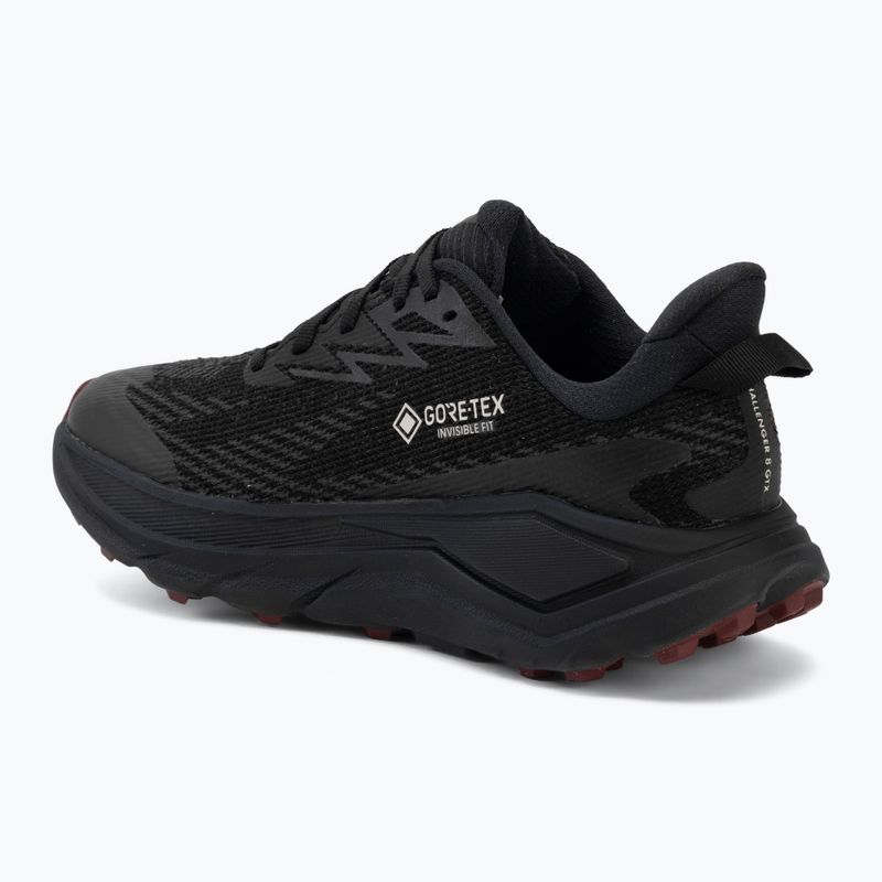 Dámské běžecké boty HOKA Challenger 8 GTX black/varsity burgundy 3