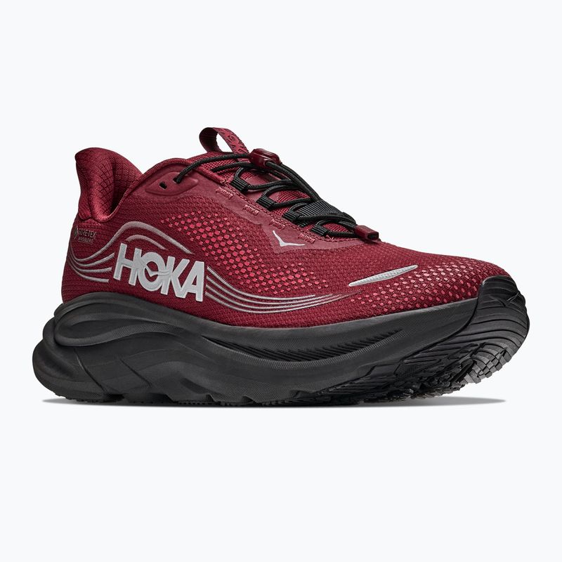 Pánské běžecké boty HOKA Clifton 11 GTX varsity burgundy/carbon black 8