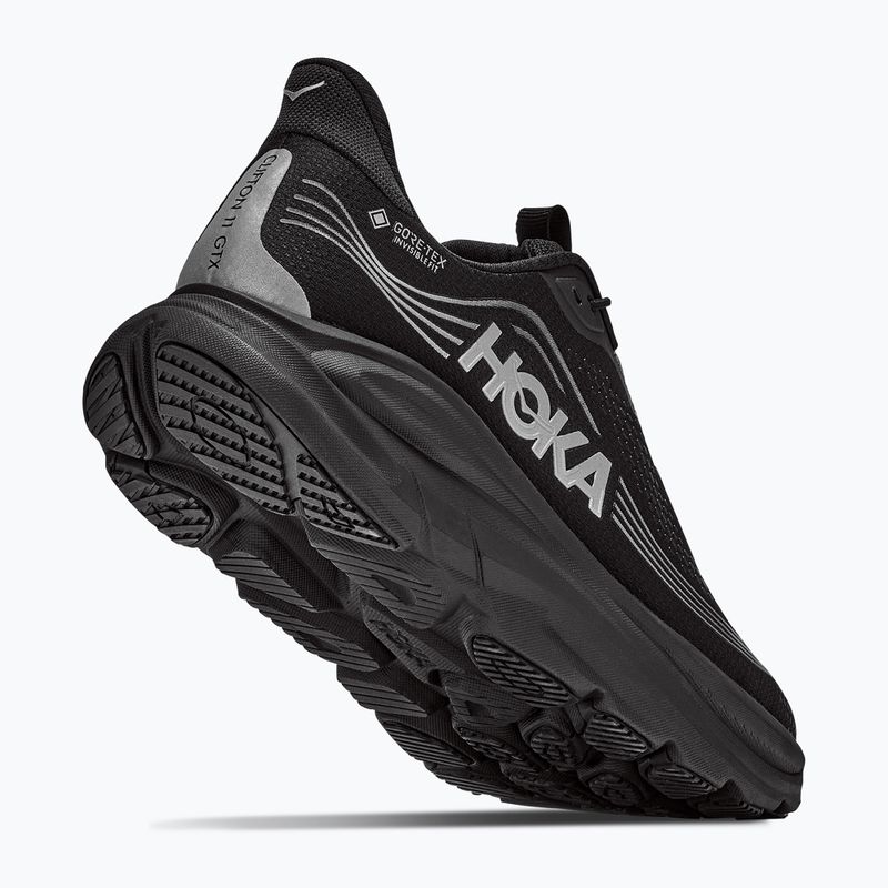 Dámské běžecké boty HOKA Clifton 11 GTX black/black 10