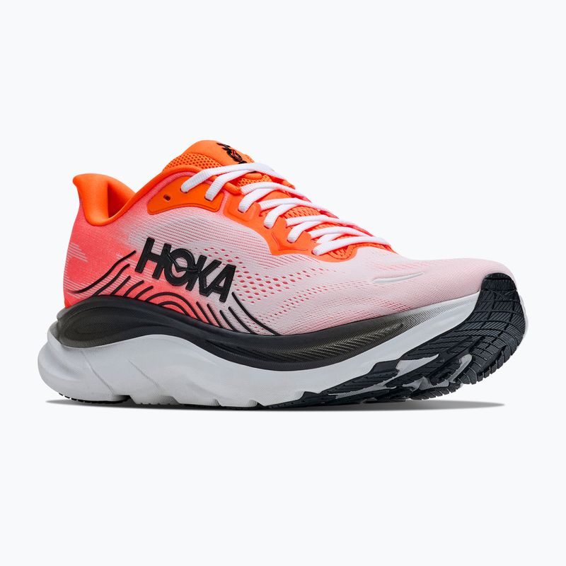 Pánské běžecké boty HOKA Clifton 11 Wide neon tangerine/frost 8