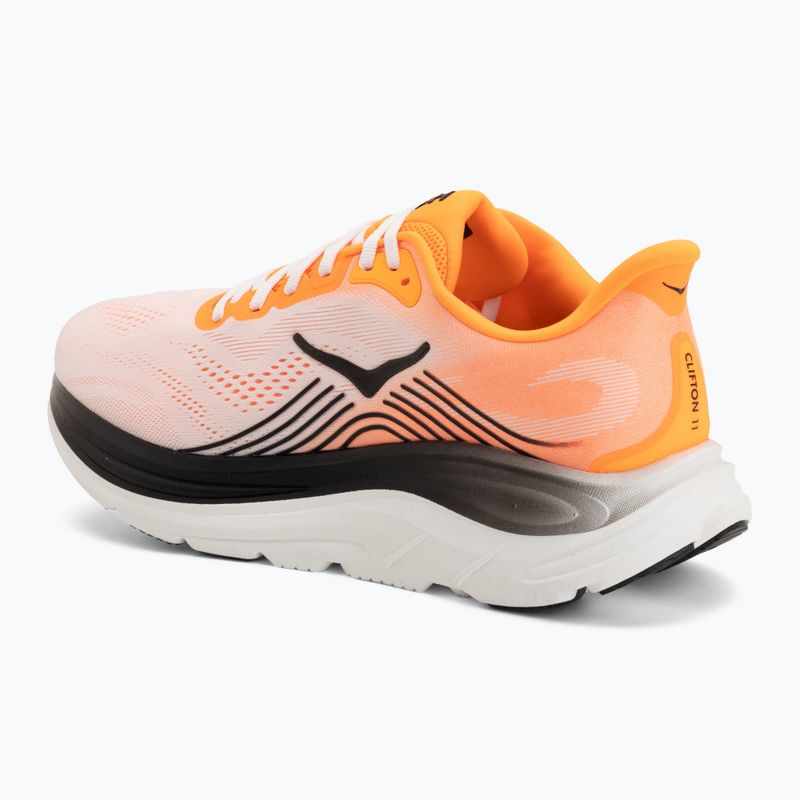 Pánské běžecké boty HOKA Clifton 11 Wide neon tangerine/frost 3